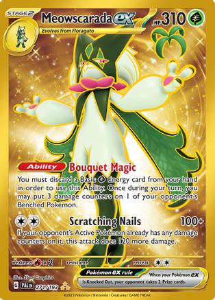 SV02 Paldea Evolved  271/193 Meowscarada ex  - Holofoil - Hyper Rare