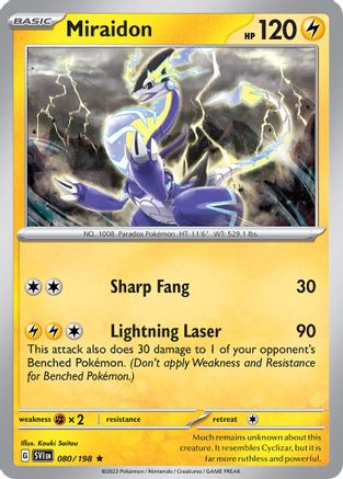 Deck Exclusives  080/198 Miraidon  - Rare