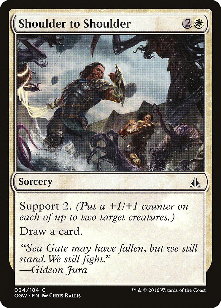 Oath of the Gatewatch - (OGW-034) - Shoulder to Shoulder Foil
