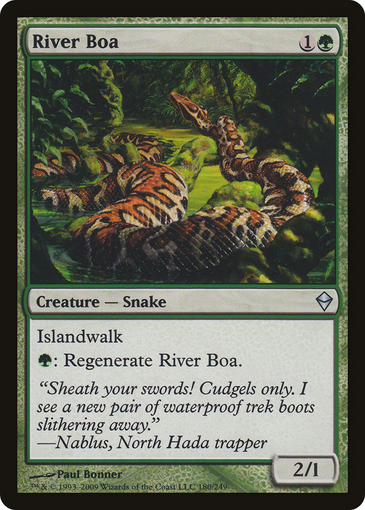Zendikar - (ZEN-180) - River Boa