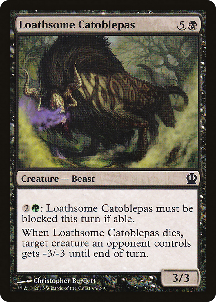 Theros - (THS-095) - Loathsome Catoblepas Foil