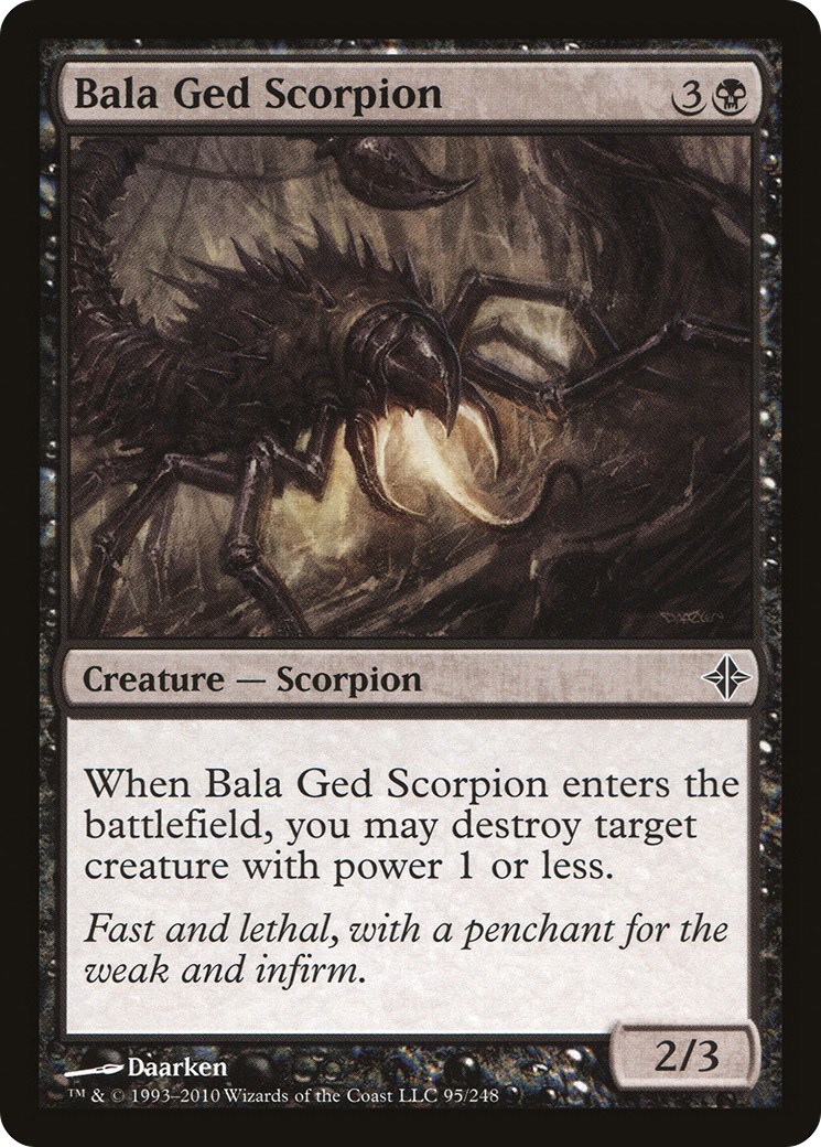 Rise of the Eldrazi - (ROE-095) - Bala Ged Scorpion Foil