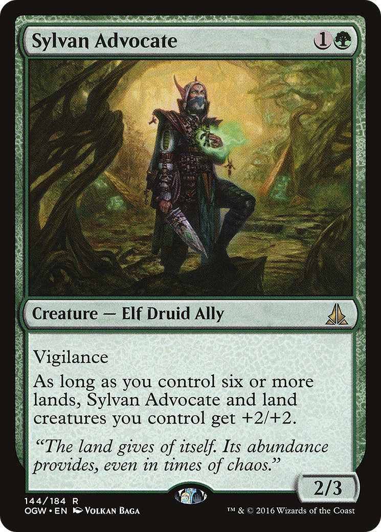 Oath of the Gatewatch - (OGW-144) - Sylvan Advocate Foil