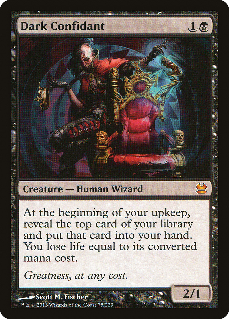 Modern Masters - (MMA-075) - Dark Confidant Foil