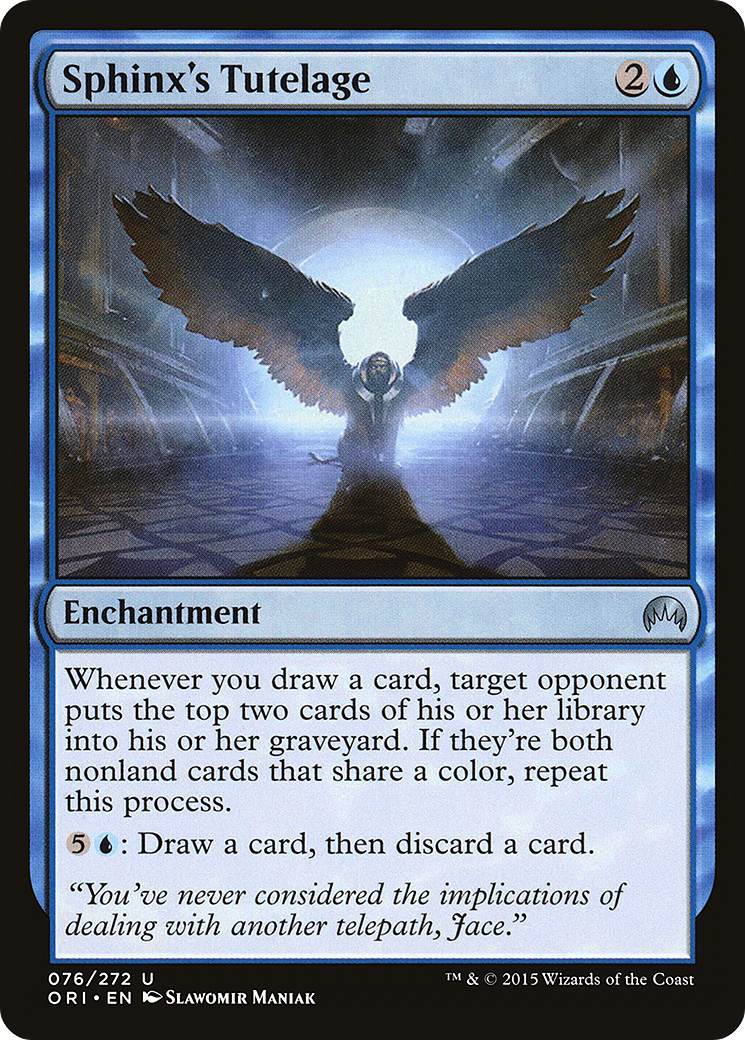 Magic Origins - (ORI-076) - Sphinx's Tutelage Foil