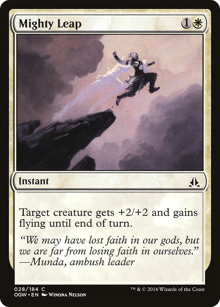 Oath of the Gatewatch - (OGW-028) - Mighty Leap Foil