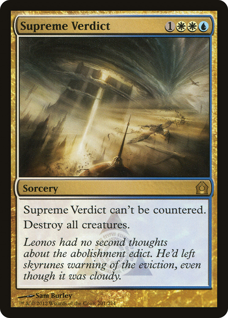 Return to Ravnica - (RTR-201) - Supreme Verdict Foil