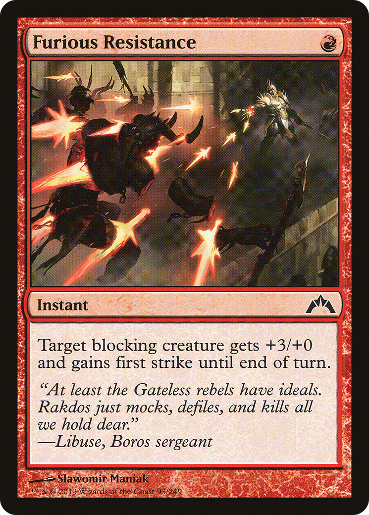 Gatecrash - (GTC-093) - Furious Resistance Foil