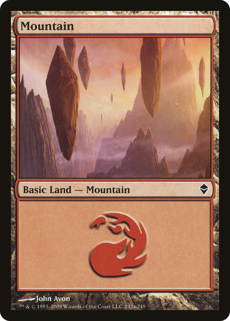 Zendikar - (ZEN-242A) - Mountain (242a)
