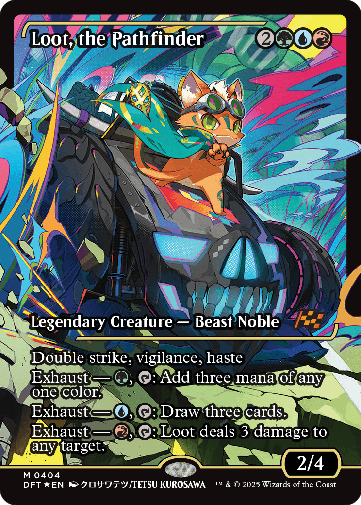 Aetherdrift - (DFT-404) - Loot, the Pathfinder (Showcase): (Showcase) Foil