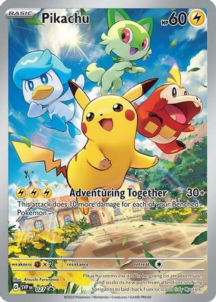SV Scarlet & Violet Promo Cards  027 Pikachu  - Holofoil - Promo