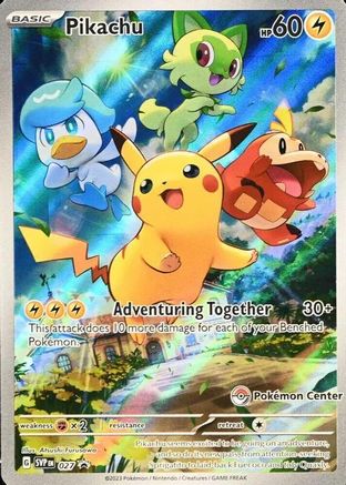 SV Scarlet & Violet Promo Cards  027 Pikachu  - Holofoil - Promo