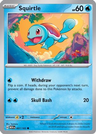 SV Scarlet & Violet 151  007/165 Squirtle  - Common