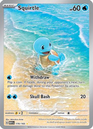 SV Scarlet & Violet 151  170/165 Squirtle  - Holofoil - Illustration Rare