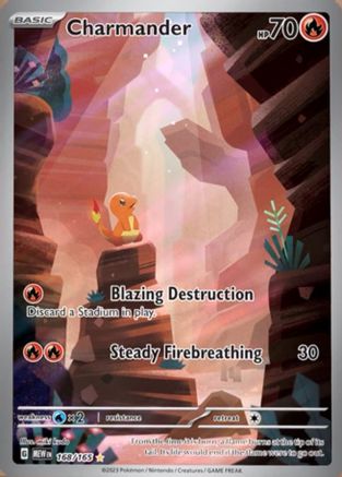 SV Scarlet & Violet 151  168/165 Charmander  - Holofoil - Illustration Rare