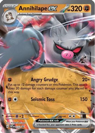 SV Scarlet & Violet Promo Cards  032 Annihilape ex  - Holofoil - Promo