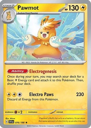 Miscellaneous Cards & Products  076/198 Pawmot  - Holofoil - Rare