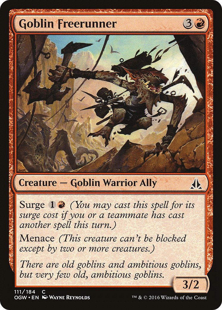 Oath of the Gatewatch - (OGW-111) - Goblin Freerunner Foil
