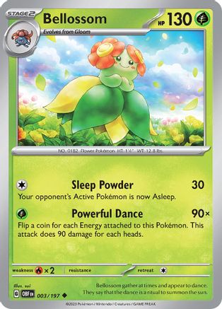 SV03 Obsidian Flames  003/197 Bellossom  - Reverse Holofoil - Uncommon