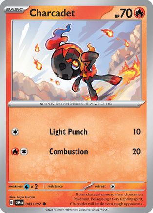 SV03 Obsidian Flames  043/197 Charcadet  - Common
