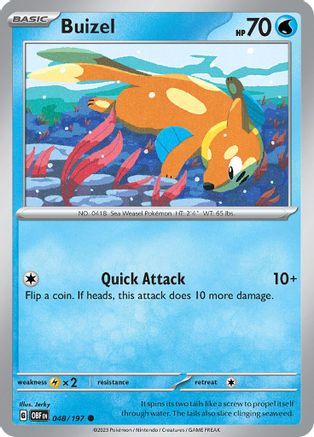 SV03 Obsidian Flames  048/197 Buizel  - Common