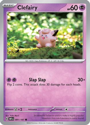SV03 Obsidian Flames  081/197 Clefairy  - Common