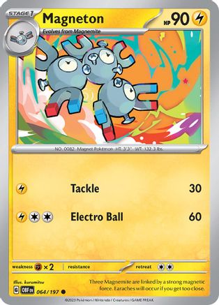 SV03 Obsidian Flames  064/197 Magneton  - Common