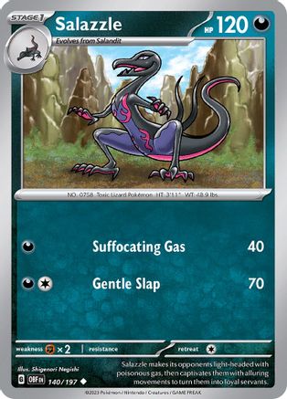 SV03 Obsidian Flames  140/197 Salazzle  - Uncommon