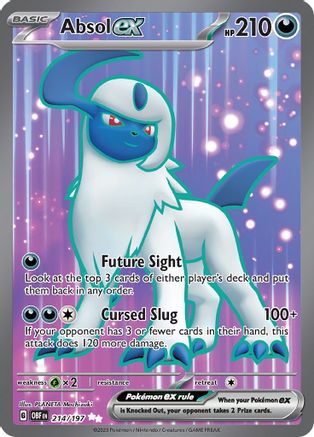 SV03 Obsidian Flames  214/197 Absol ex  - Holofoil - Ultra Rare