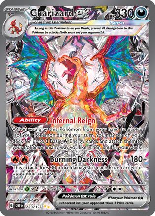 SV03 Obsidian Flames  223/197 Charizard ex  - Holofoil - Special Illustration Rare