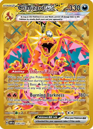 SV03 Obsidian Flames  228/197 Charizard ex  - Holofoil - Hyper Rare