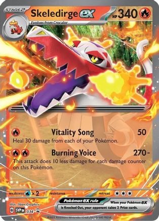 SV Scarlet & Violet Promo Cards  034 Skeledirge ex  - Holofoil - Promo