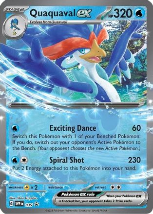 SV Scarlet & Violet Promo Cards  035 Quaquaval ex  - Holofoil - Promo