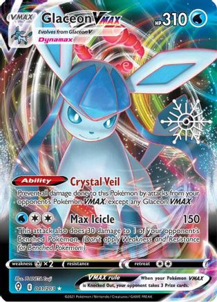 Miscellaneous Cards & Products  041/203 Glaceon VMAX  - Holofoil - Ultra Rare