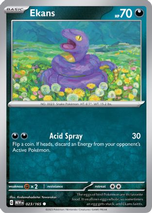 SV Scarlet & Violet 151  023/165 Ekans  - Common