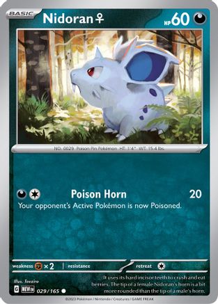 SV Scarlet & Violet 151  029/165 Nidoran F  - Common