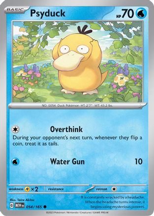 SV Scarlet & Violet 151  054/165 Psyduck  - Common