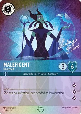 Disney100 Promos (22) - Maleficent - Uninvited (Alternate Art) Holofoil