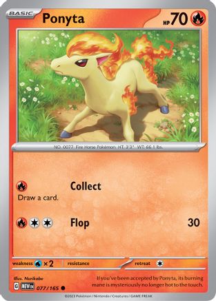 SV Scarlet & Violet 151  077/165 Ponyta  - Common