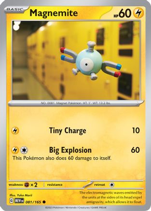 SV Scarlet & Violet 151  081/165 Magnemite  - Common