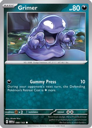 SV Scarlet & Violet 151  088/165 Grimer  - Common