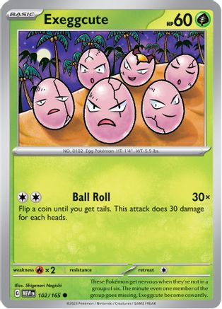 SV Scarlet & Violet 151  102/165 Exeggcute  - Common