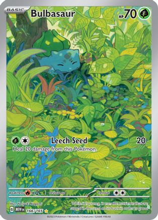 SV Scarlet & Violet 151  166/165 Bulbasaur  - Holofoil - Illustration Rare