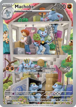 SV Scarlet & Violet 151  177/165 Machoke  - Holofoil - Illustration Rare
