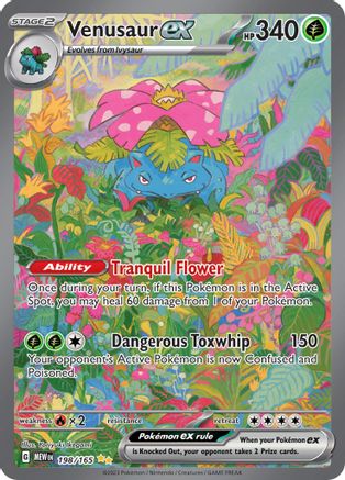 SV Scarlet & Violet 151  198/165 Venusaur ex  - Holofoil - Special Illustration Rare