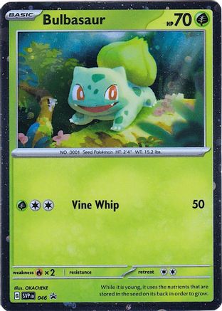SV Scarlet & Violet Promo Cards  046 Bulbasaur  - Holofoil - Promo