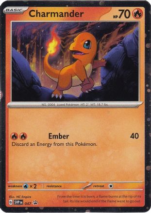 SV Scarlet & Violet Promo Cards  047 Charmander  - Holofoil - Promo