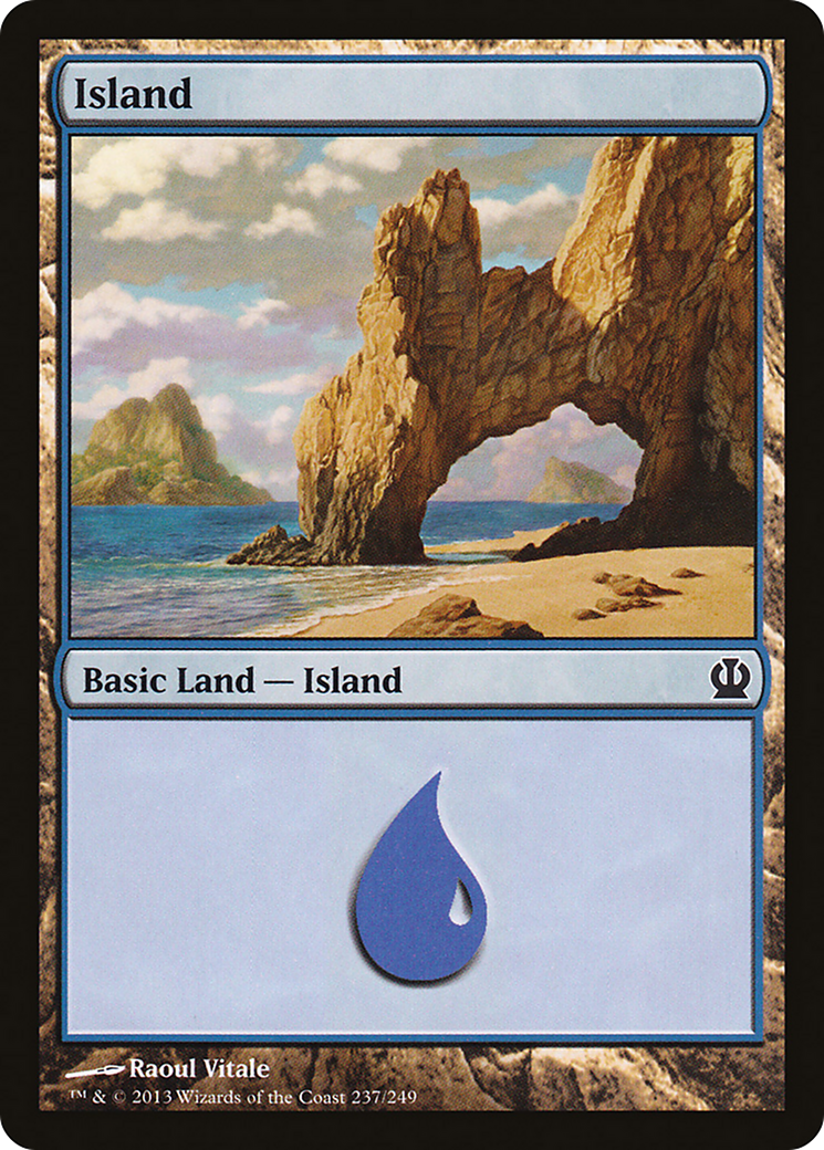 Theros - (THS-237) - Island (237) Foil