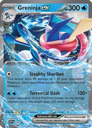 SV Scarlet & Violet Promo Cards  054 Greninja ex  - Holofoil - Promo