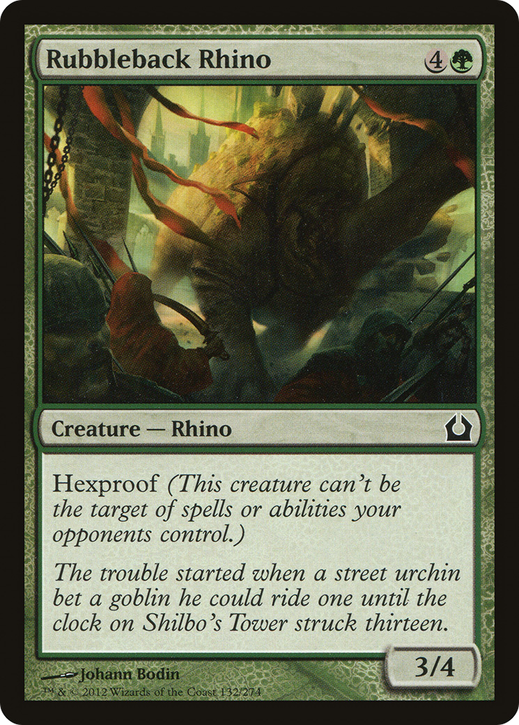 Return to Ravnica - (RTR-132) - Rubbleback Rhino Foil